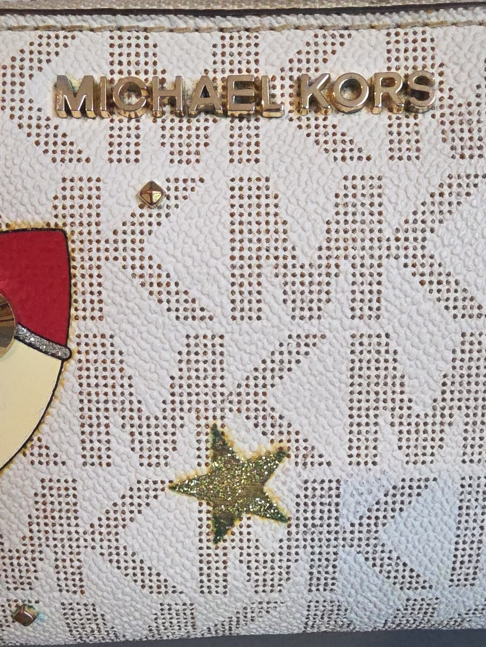 MICHAEL MICHAEL KORS Rocket And Stars Corner Zip Wristlet - Picture 2 of 11